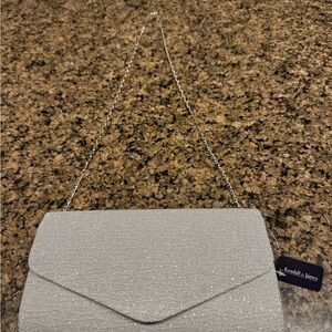 Kendall and James Silver Purse NWT L9 H5.5